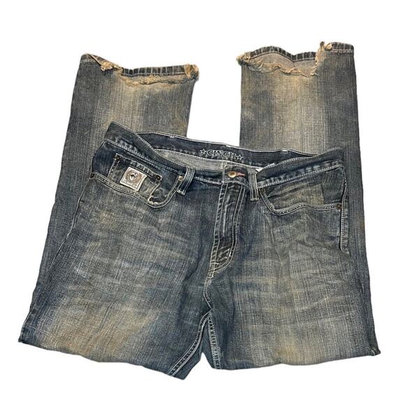 Cinch White Label Jeans Mens 36x32 Blue Relaxed Fit Western MB92834 Workwear - Picture 2 of 6